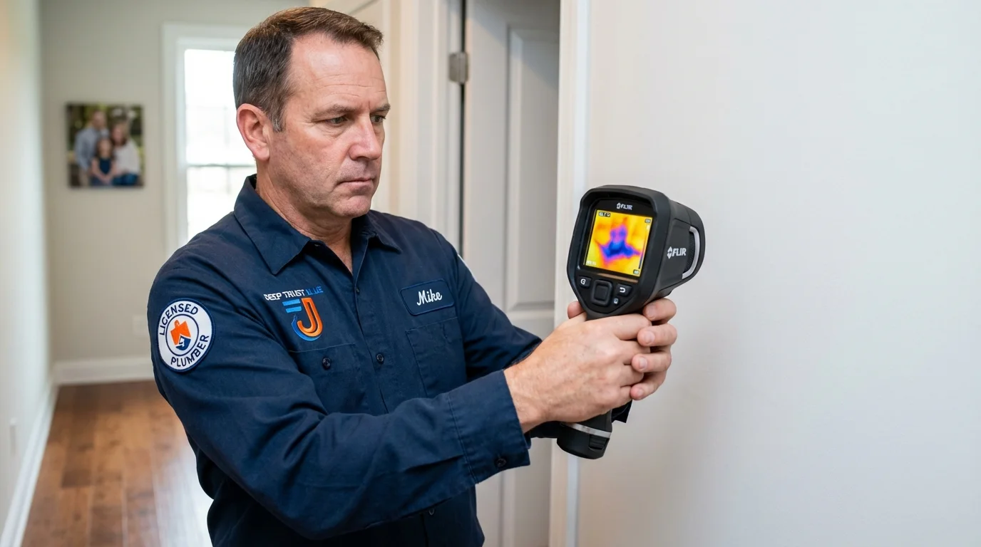 Thermal imaging leak detection by Johns Plumbing LLC in Grenada
